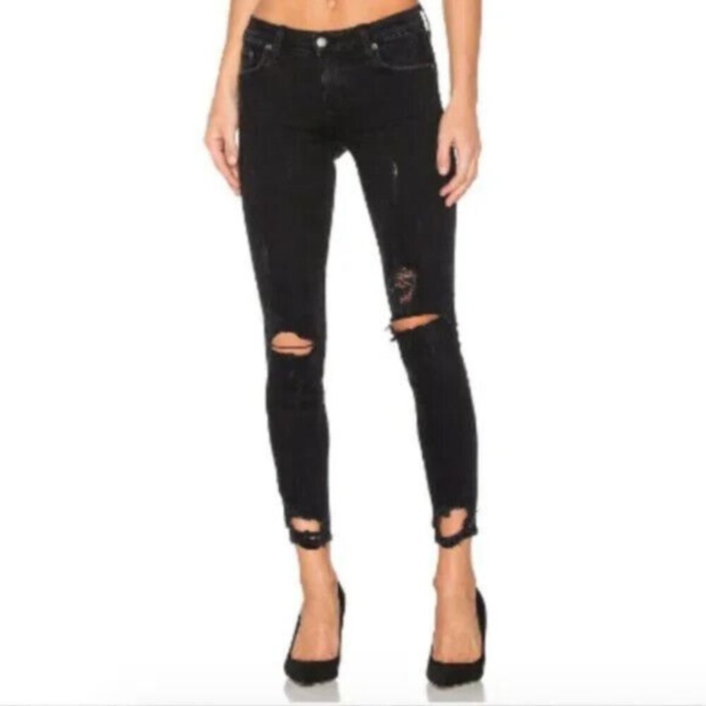 Lovers + Friends Ricky‎ Skinny Jeans High Rise Cotton Blend Emerson Women 25 NWT